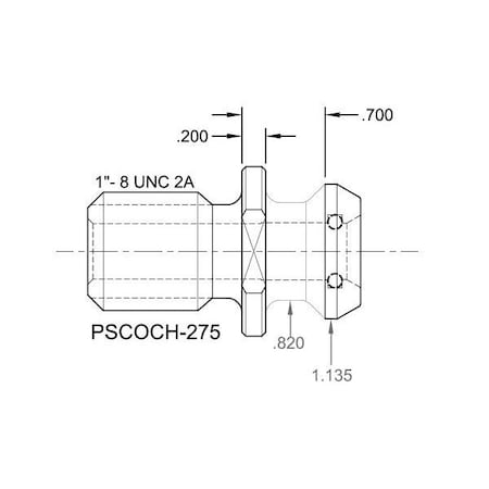 Tj Davies Co Coolant Through Retention Knob PSCOCH-275